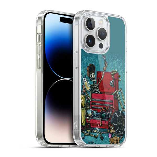David Lozeau Colourful Art Garage Soft Gel Case for Apple iPhone 14 Pro & MagSafe