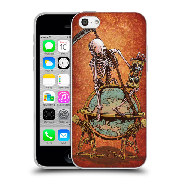 David Lozeau Colourful Art Memento Mori Soft Gel Case for Apple iPhone 5c