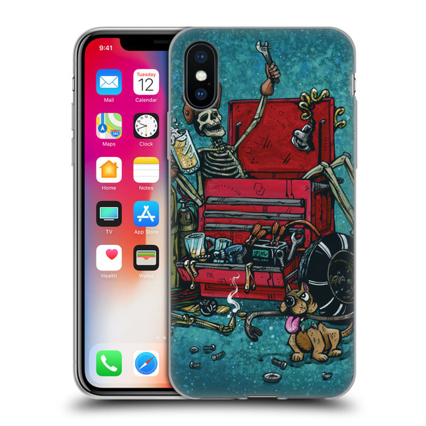 David Lozeau Colourful Art Garage Soft Gel Case for Apple iPhone X / iPhone XS