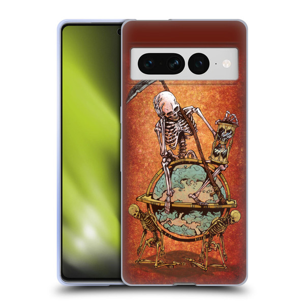 David Lozeau Colourful Art Memento Mori Soft Gel Case for Google Pixel 7 Pro