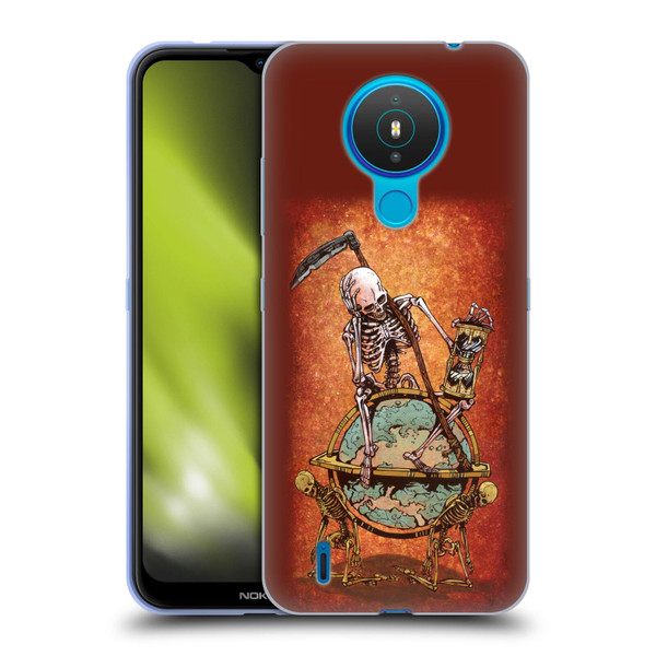 David Lozeau Colourful Art Memento Mori Soft Gel Case for Nokia 1.4