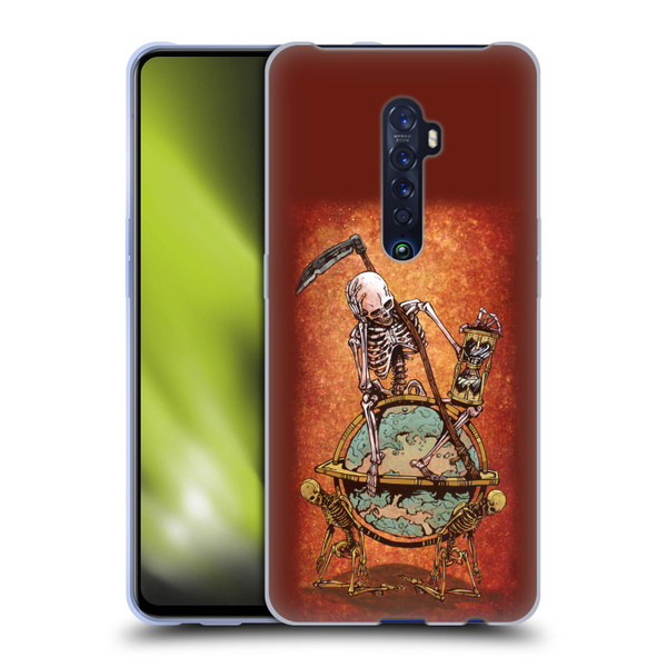 David Lozeau Colourful Art Memento Mori Soft Gel Case for OPPO Reno 2