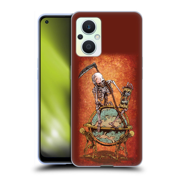 David Lozeau Colourful Art Memento Mori Soft Gel Case for OPPO Reno8 Lite