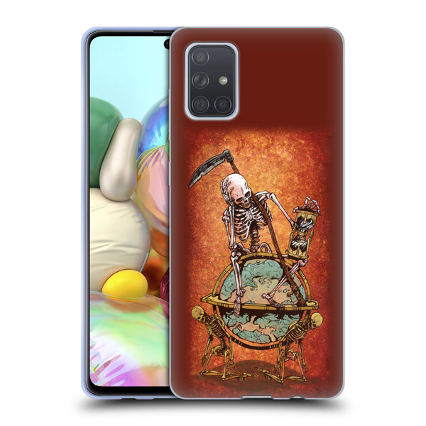 David Lozeau Colourful Art Memento Mori Soft Gel Case for Samsung Galaxy A71 (2019)