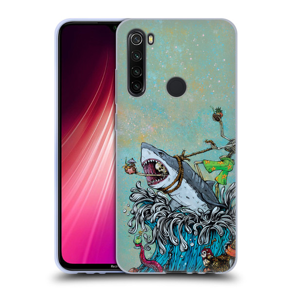 David Lozeau Colourful Art Surfing Soft Gel Case for Xiaomi Redmi Note 8T