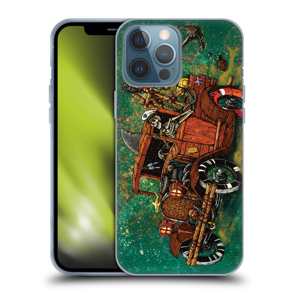 David Lozeau Skeleton Grunge Tiki Towing Soft Gel Case for Apple iPhone 13 Pro Max