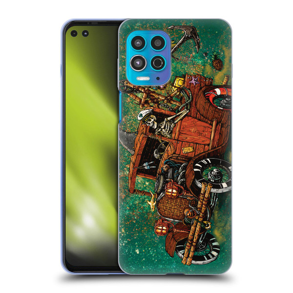 David Lozeau Skeleton Grunge Tiki Towing Soft Gel Case for Motorola Moto G100