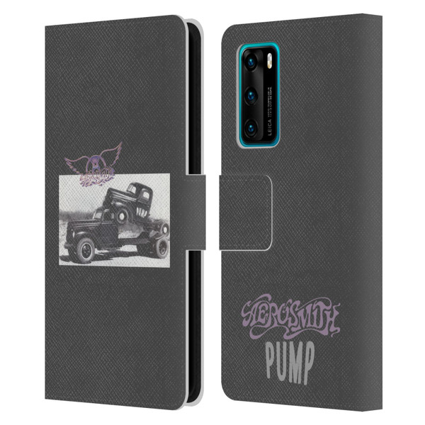Aerosmith Black And White The Pump Leather Book Wallet Case Cover For Huawei P40 5G