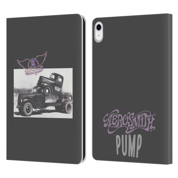 Aerosmith Black And White The Pump Leather Book Wallet Case Cover For Apple iPad 10.9 (2022)