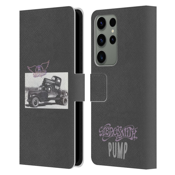 Aerosmith Black And White The Pump Leather Book Wallet Case Cover For Samsung Galaxy S23 Ultra 5G