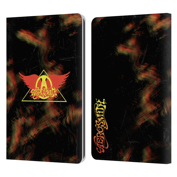 Aerosmith Classics Triangle Winged Leather Book Wallet Case Cover For Amazon Kindle Paperwhite 1 / 2 / 3