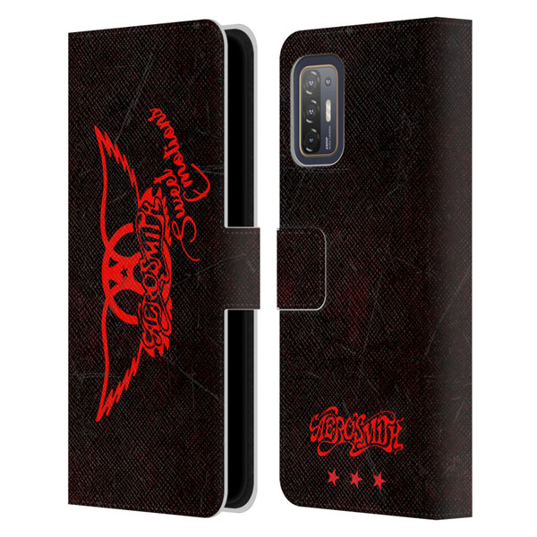 Aerosmith Classics Red Winged Sweet Emotions Leather Book Wallet Case Cover For HTC Desire 21 Pro 5G