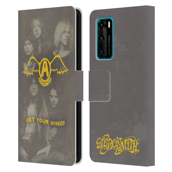 Aerosmith Classics Get Your Wings Leather Book Wallet Case Cover For Huawei P40 5G