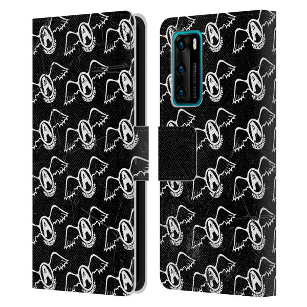 Aerosmith Classics Logo Pattern Leather Book Wallet Case Cover For Huawei P40 5G