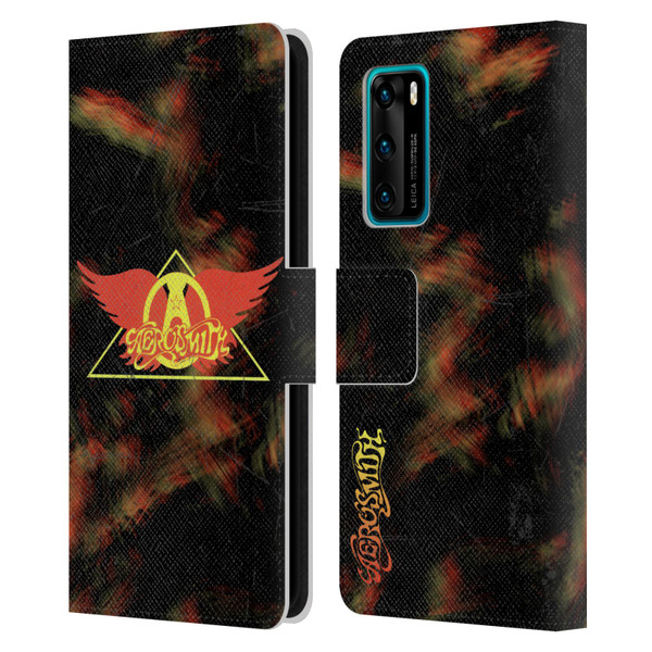 Aerosmith Classics Triangle Winged Leather Book Wallet Case Cover For Huawei P40 5G