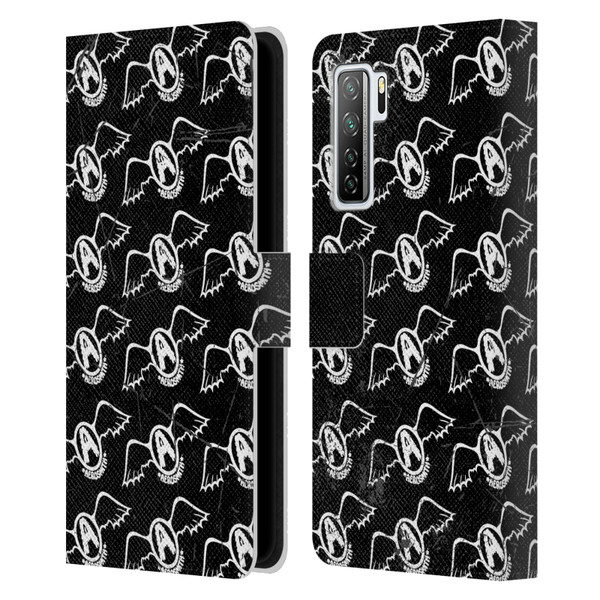 Aerosmith Classics Logo Pattern Leather Book Wallet Case Cover For Huawei Nova 7 SE/P40 Lite 5G