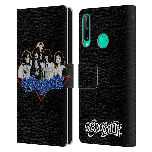 Aerosmith Classics Group Photo Vintage Leather Book Wallet Case Cover For Huawei P40 lite E