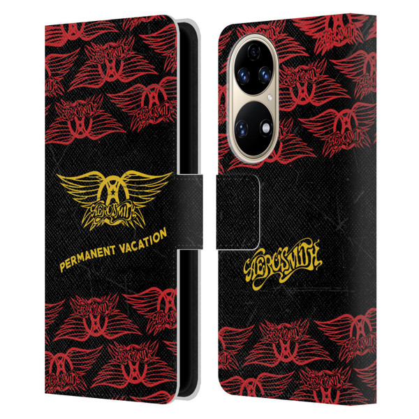 Aerosmith Classics Permanent Vacation Leather Book Wallet Case Cover For Huawei P50