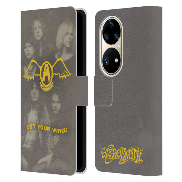 Aerosmith Classics Get Your Wings Leather Book Wallet Case Cover For Huawei P50 Pro