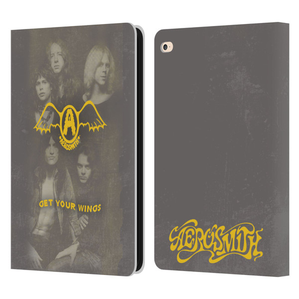 Aerosmith Classics Get Your Wings Leather Book Wallet Case Cover For Apple iPad Air 2 (2014)