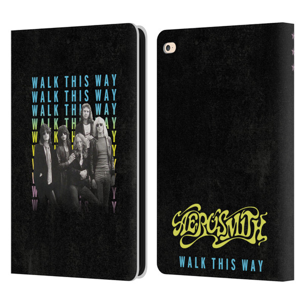 Aerosmith Classics Walk This Way Leather Book Wallet Case Cover For Apple iPad Air 2 (2014)