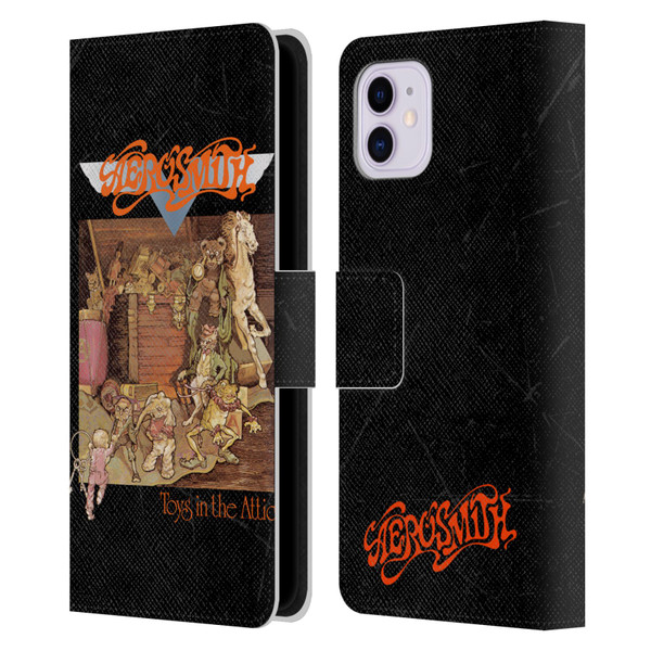 Aerosmith Classics Toys In The Attic Leather Book Wallet Case Cover For Apple iPhone 11