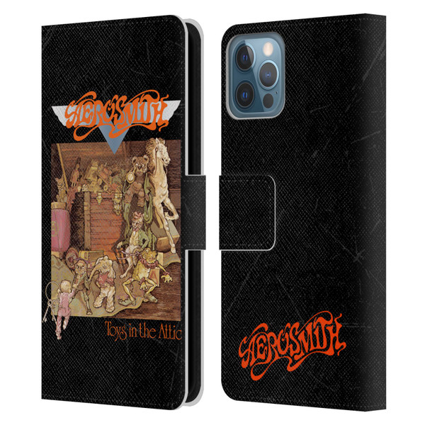 Aerosmith Classics Toys In The Attic Leather Book Wallet Case Cover For Apple iPhone 12 / iPhone 12 Pro