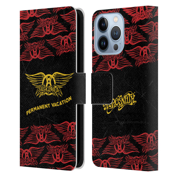 Aerosmith Classics Permanent Vacation Leather Book Wallet Case Cover For Apple iPhone 13 Pro