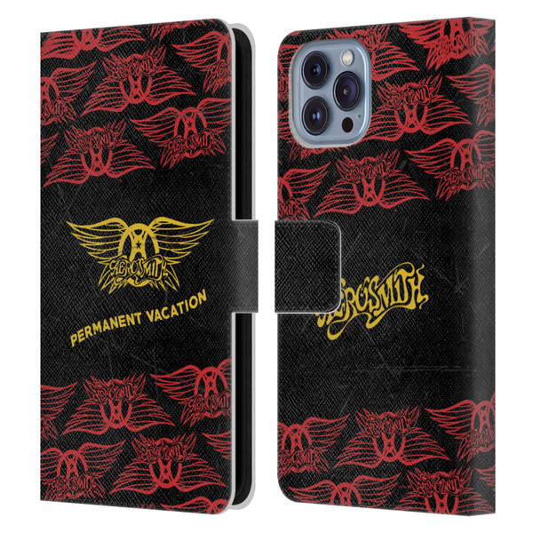Aerosmith Classics Permanent Vacation Leather Book Wallet Case Cover For Apple iPhone 14