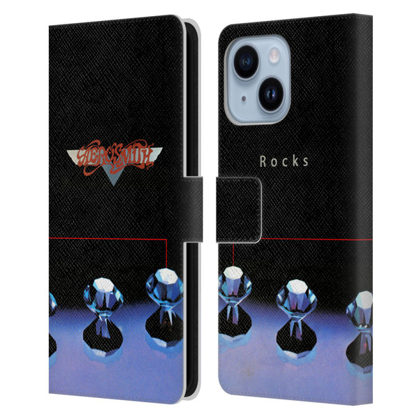 Aerosmith Classics Rocks Leather Book Wallet Case Cover For Apple iPhone 14 Plus