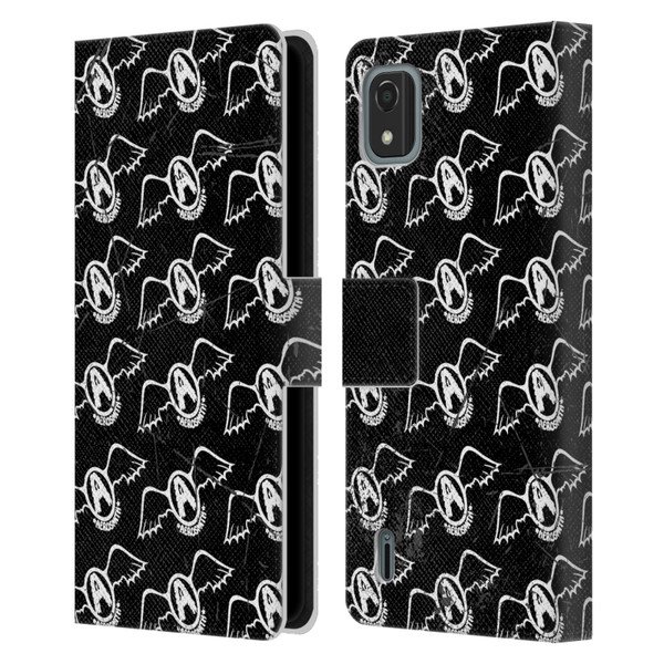 Aerosmith Classics Logo Pattern Leather Book Wallet Case Cover For Nokia C2 2nd Edition