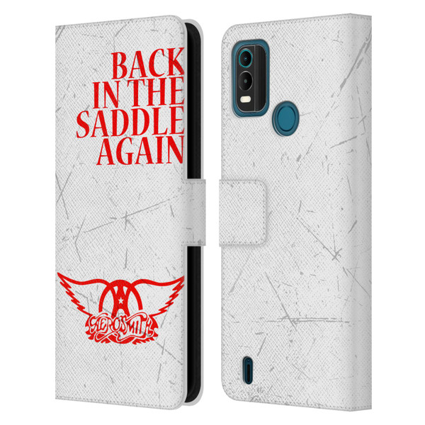 Aerosmith Classics Back In The Saddle Again Leather Book Wallet Case Cover For Nokia G11 Plus