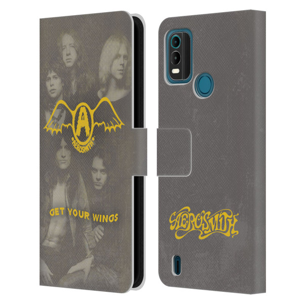 Aerosmith Classics Get Your Wings Leather Book Wallet Case Cover For Nokia G11 Plus