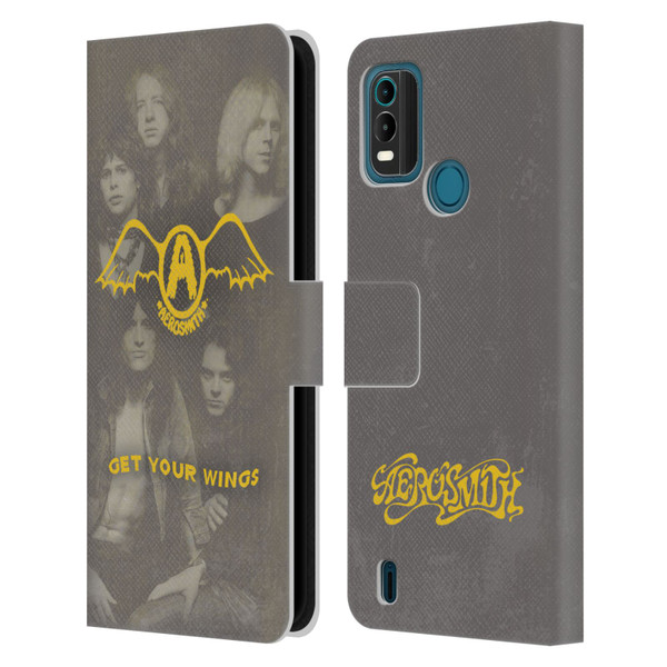 Aerosmith Classics Get Your Wings Leather Book Wallet Case Cover For Nokia G11 Plus
