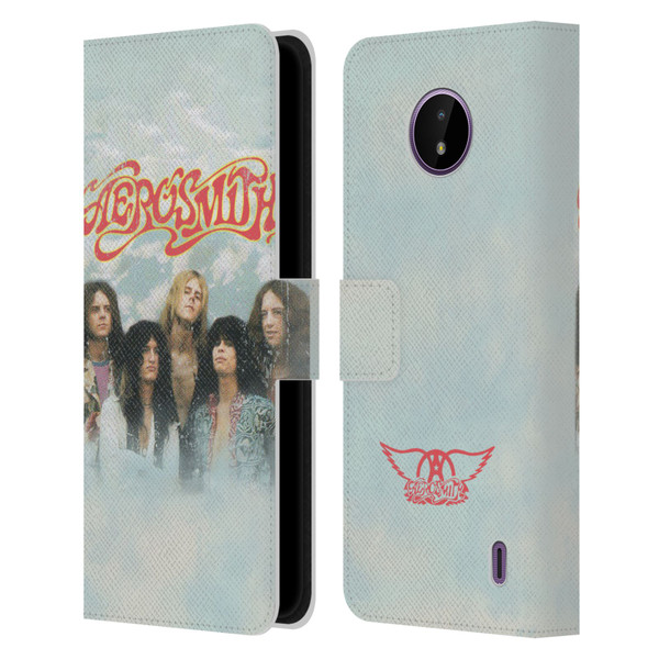 Aerosmith Classics Logo Decal Leather Book Wallet Case Cover For Nokia C10 / C20