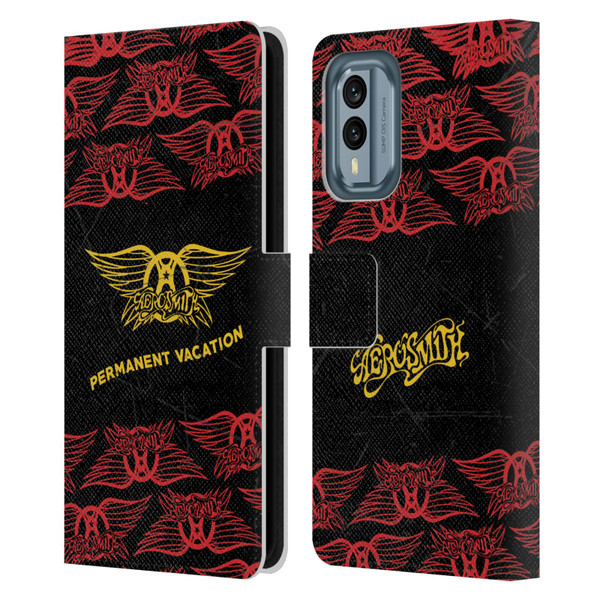 Aerosmith Classics Permanent Vacation Leather Book Wallet Case Cover For Nokia X30