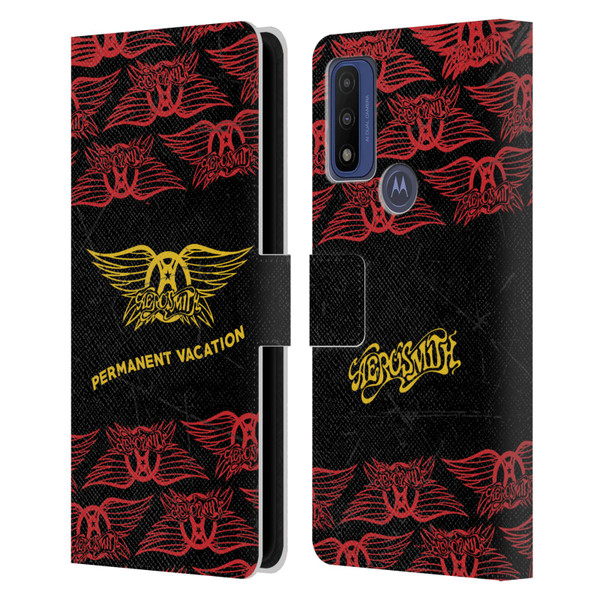 Aerosmith Classics Permanent Vacation Leather Book Wallet Case Cover For Motorola G Pure