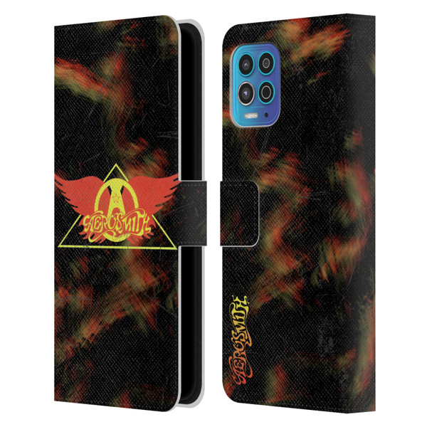 Aerosmith Classics Triangle Winged Leather Book Wallet Case Cover For Motorola Moto G100