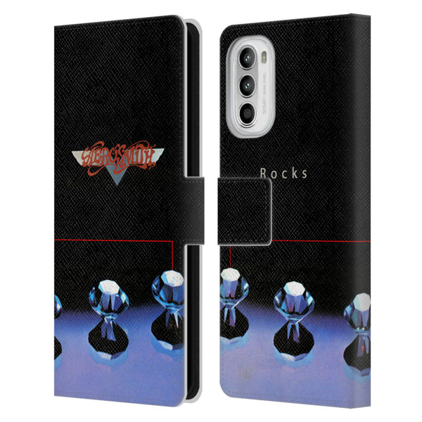 Aerosmith Classics Rocks Leather Book Wallet Case Cover For Motorola Moto G52