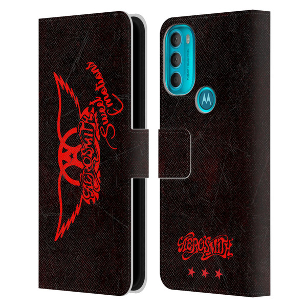 Aerosmith Classics Red Winged Sweet Emotions Leather Book Wallet Case Cover For Motorola Moto G71 5G