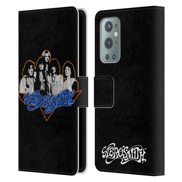 Aerosmith Classics Group Photo Vintage Leather Book Wallet Case Cover For OnePlus 9