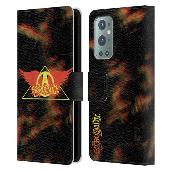 Aerosmith Classics Triangle Winged Leather Book Wallet Case Cover For OnePlus 9