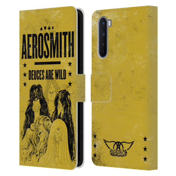Aerosmith Classics Deuces Are Wild Leather Book Wallet Case Cover For OnePlus Nord 5G