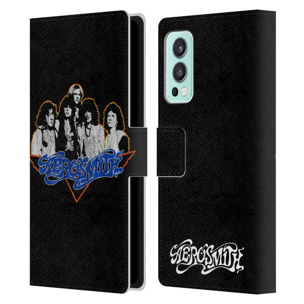 Aerosmith Classics Group Photo Vintage Leather Book Wallet Case Cover For OnePlus Nord 2 5G