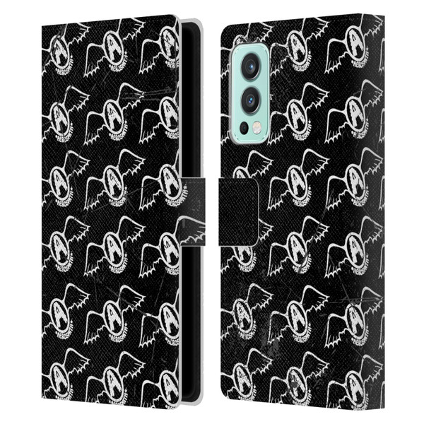 Aerosmith Classics Logo Pattern Leather Book Wallet Case Cover For OnePlus Nord 2 5G