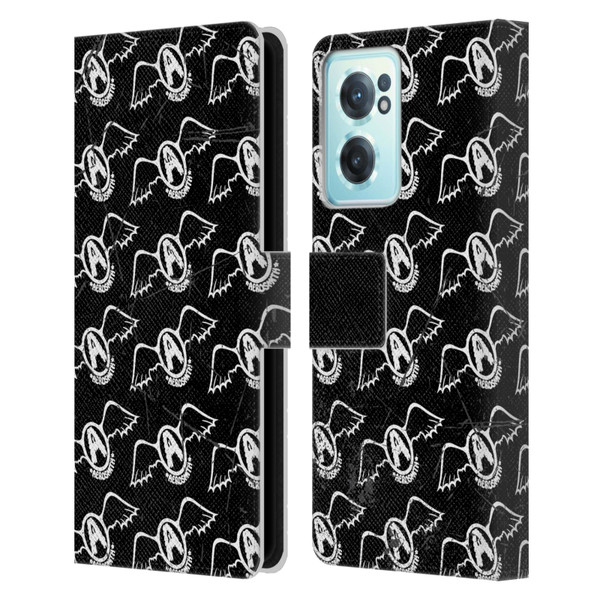 Aerosmith Classics Logo Pattern Leather Book Wallet Case Cover For OnePlus Nord CE 2 5G