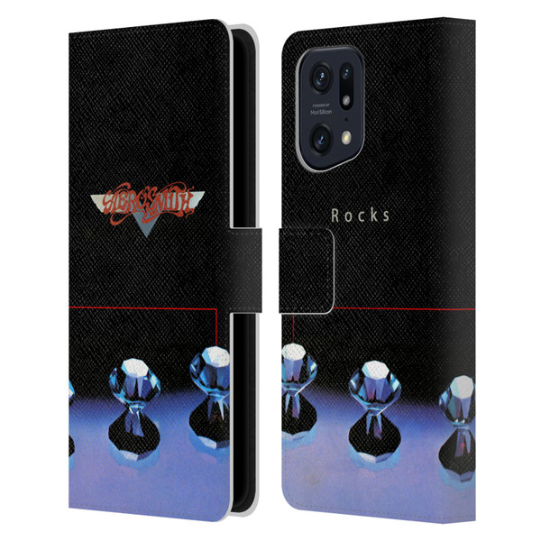 Aerosmith Classics Rocks Leather Book Wallet Case Cover For OPPO Find X5