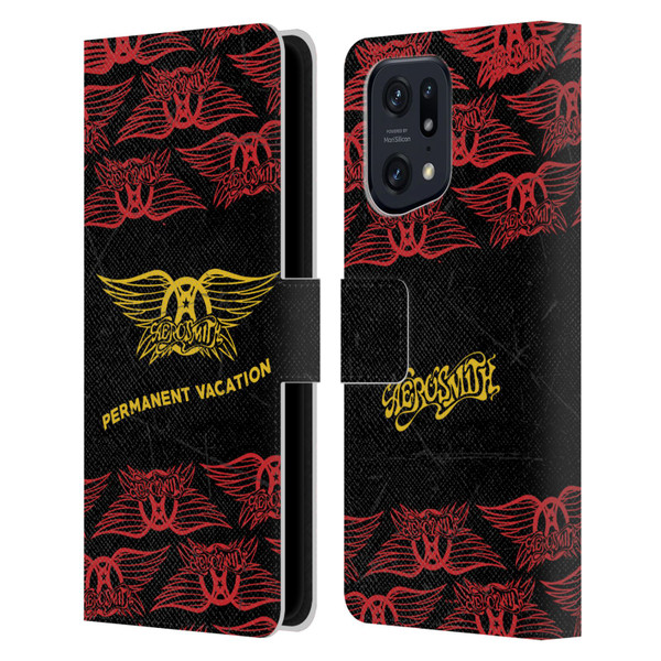 Aerosmith Classics Permanent Vacation Leather Book Wallet Case Cover For OPPO Find X5 Pro