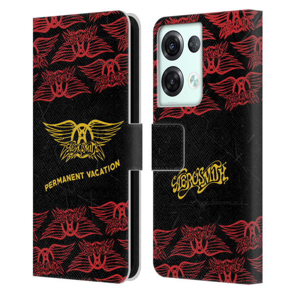 Aerosmith Classics Permanent Vacation Leather Book Wallet Case Cover For OPPO Reno8 Pro