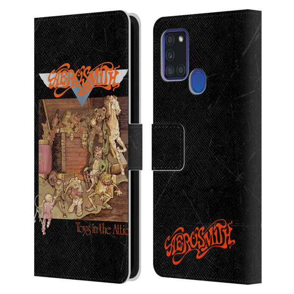 Aerosmith Classics Toys In The Attic Leather Book Wallet Case Cover For Samsung Galaxy A21s (2020)